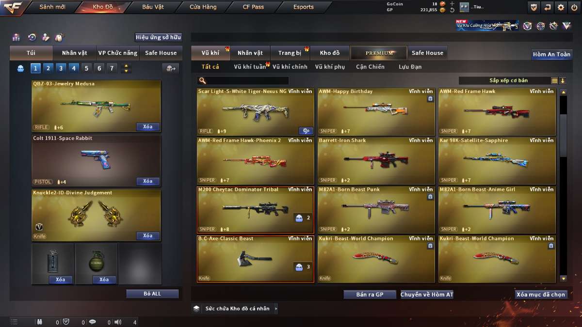 shop acc cf uy tin gia re
